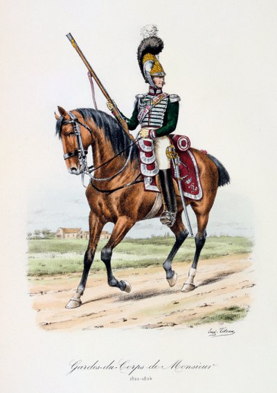 Gardes-du-Corps de Monsieur, 1820-24 da Eugene Titeux