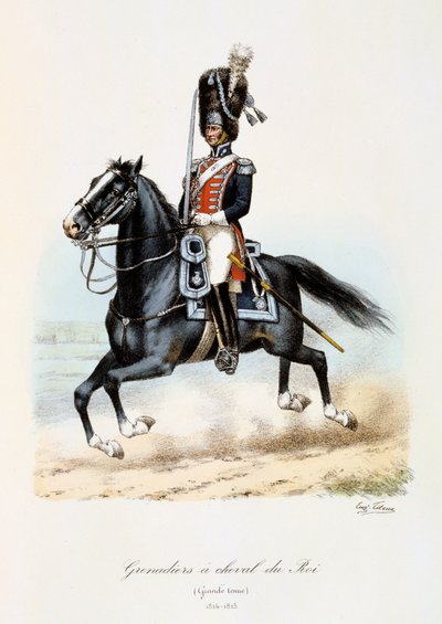 Granatieri a Cavallo del Re, Grande Tenuta, 1814-15 da Eugene Titeux