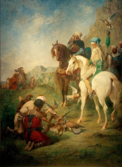 E. Fromentin, Caccia al falcone in Algeria da Eugène Fromentin