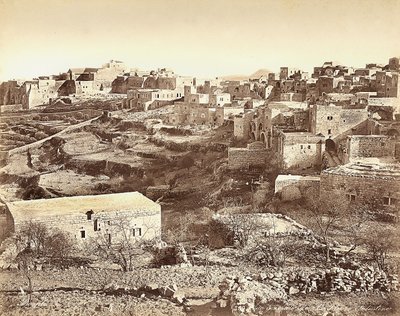 Vista panoramica di Betlemme, Israele da Félix Bonfils