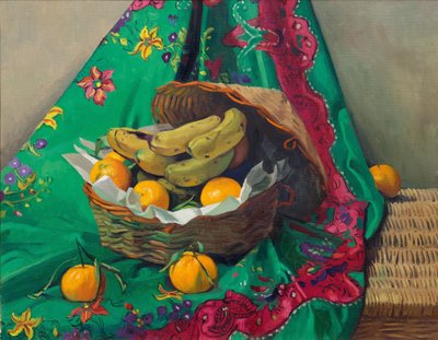 Cesto di mandarini e banane da Felix Edouard Vallotton