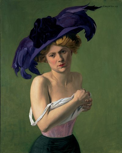 Le chapeau violet, 1907 da Felix Edouard Vallotton