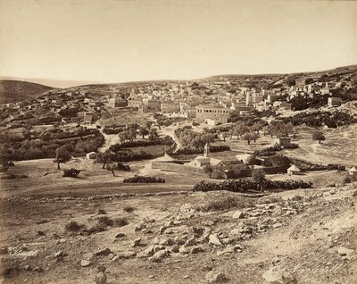 Veduta panoramica di Nazareth, Israele da Félix Bonfils