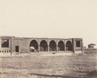 Syout, caravanserraglio in rovina da Félix Teynard