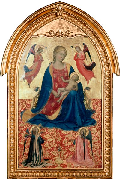 Vergine con Bambino e angeli, c1425 da Fra Angelico