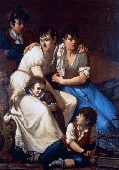 Ritratto della famiglia del pittore da Francesco Hayez