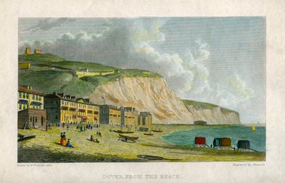 Dover, dalla spiaggia, XIX secolo da Francis