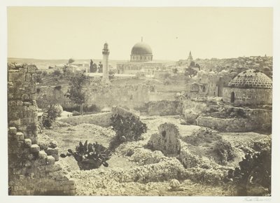 Gerusalemme dalle mura della città, 1857 da Francis Frith