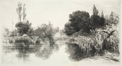 Share Mill Pond, 1860 da Francis Seymour Haden