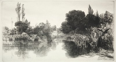 Stagno di Shere Mill (La lastra più grande) da Francis Seymour Haden