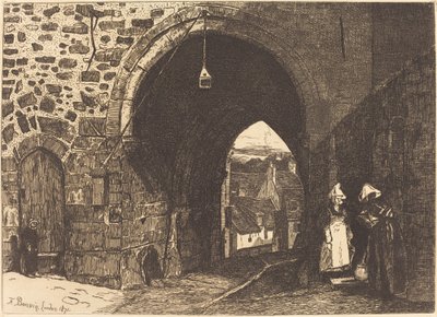 La Porta di St Malo a Dinan da François Bonvin