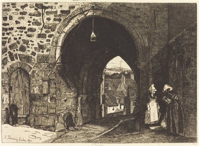 La Porta di St Malo a Dinan da François Bonvin