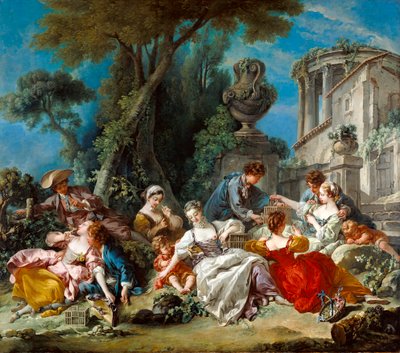 I cacciatori di uccelli da François Boucher