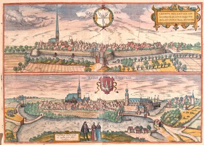 Krempe e Rendsburg, Germania (incisione) da Franz Hogenberg