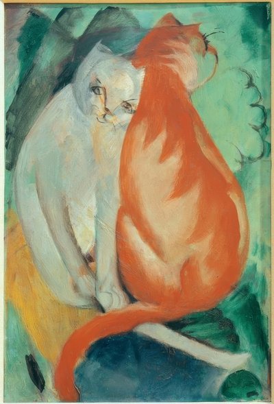 Gatti, rosso e bianco da Franz Marc