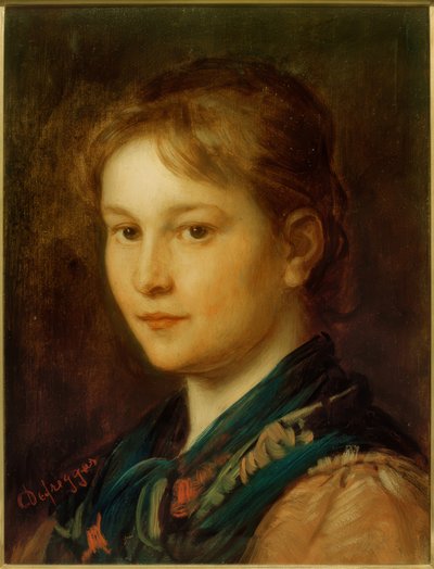 Testa di ragazza (Sabine) da Franz von Defregger