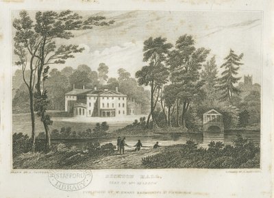 Bishton Hall: incisione, nd [?c1830s] da Frederick Calvert