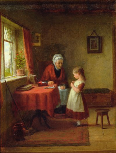 La prima lezione di cucito da Frederick Daniel Hardy