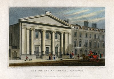 La Cappella Unitaria, Finsbury, Londra da Frederick James Havell