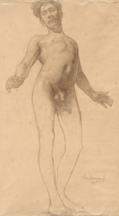 Nudo maschile in piedi da Frederick William MacMonnies