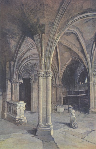 Saint-Pere-sous-Vezelay, Chiesa, Portico O (prima del restauro) da French Photographer