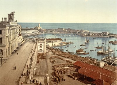 Il porto di Algeri, pub. c.1900 da French Photographer