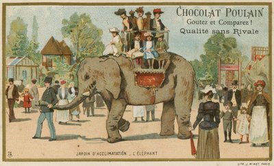 Carta commerciale di Chocolat Poulain da French School