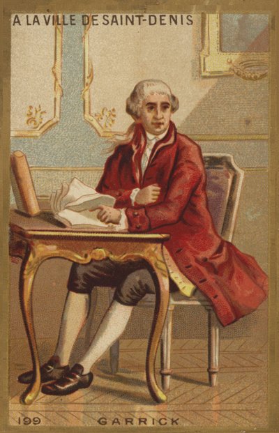 David Garrick nella città di Saint-Denis da French School