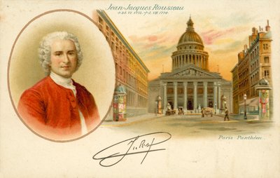 Jean-Jacques Rousseau, Pantheon di Parigi da French School