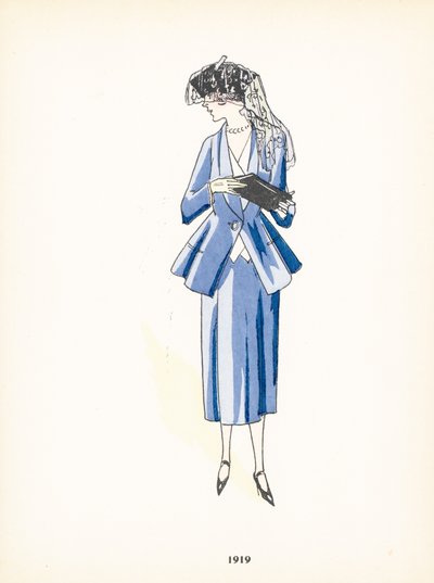 Moda femminile, 1919 da French School