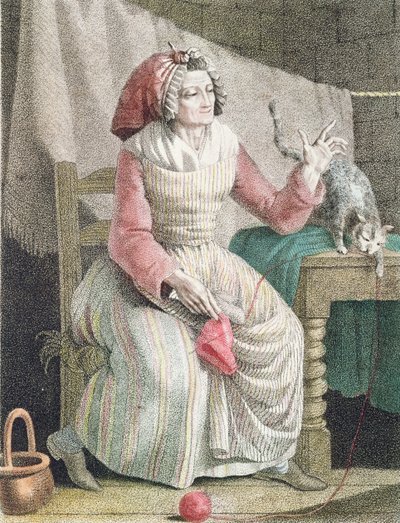 Madame Sans Culotte, c.1789 da French School