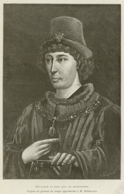 Filippo il Buono, Duca di Borgogna (incisione) da French School