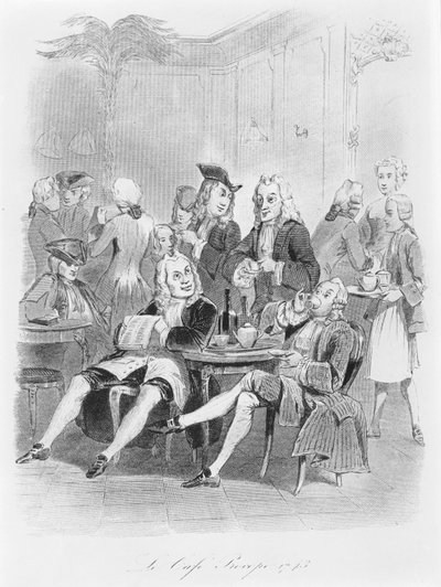 Il Procope nel 1743, c.1840 da French School