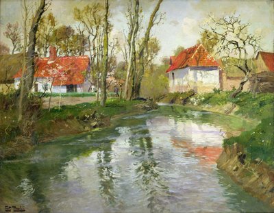 La latteria a Quimperlé da Frits Thaulow