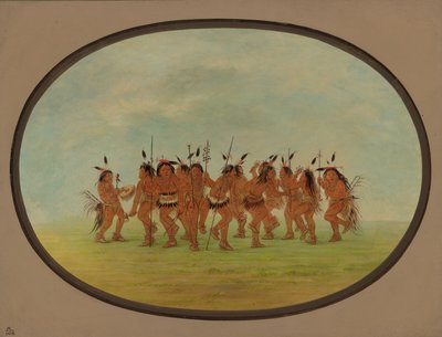 Danza divertente - Sioux, 1861-1869 da George Catlin