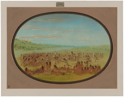 Gioco della palla delle donne - Sioux da George Catlin