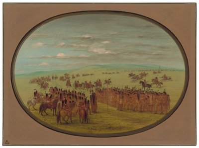 Corsa di cavalli - Minatarrees da George Catlin