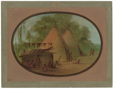 Fare punte di freccia in selce - Apache da George Catlin