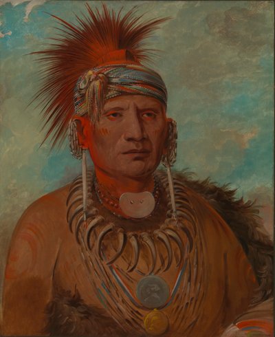 Neu-mon-ya, Pioggia che cammina, Capo di guerra, 1844-1845 da George Catlin