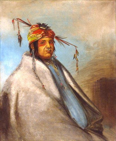 Non-on-dá-gon, un capo, 1830 da George Catlin