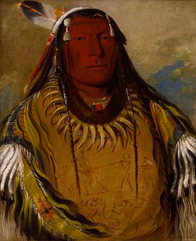 Pa-ris-ka-roó-pa, Due Corvi, un Capo da George Catlin