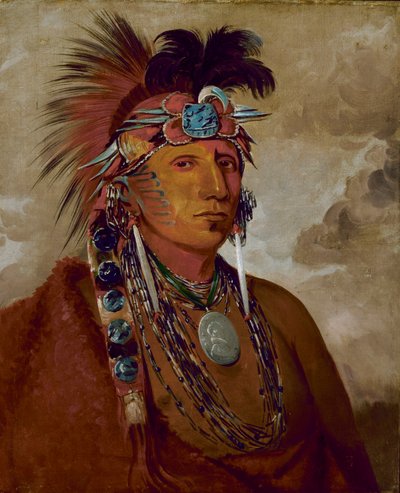 Shó-me-kós-see, Il Lupo, un capo, 1832 da George Catlin