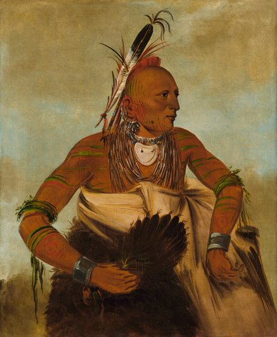 Wa-ho-béck-ee, un Bel Coraggioso, 1834 da George Catlin