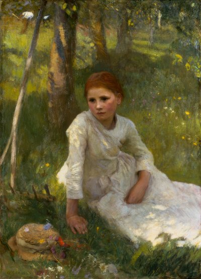 Mezzogiorno nel campo di fieno da George Clausen