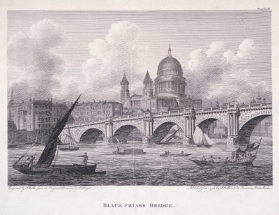 Ponte di Blackfriars, Londra da George Cooke