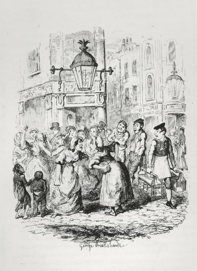 Seven Dials, c.1836 da George Cruikshank