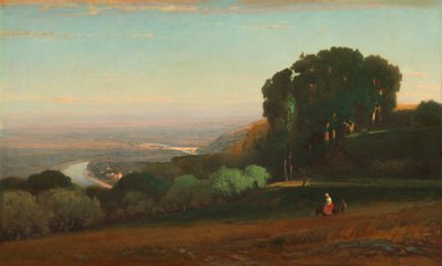 Veduta del Tevere vicino a Perugia da George Inness