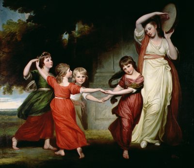 La Famiglia Gower, c.1776-77 da George Romney