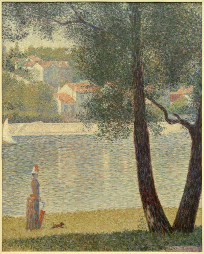 La Senna a Courbevoie da Georges Seurat