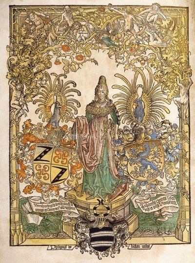 Figura allegorica di Magonza, 1486 da German School